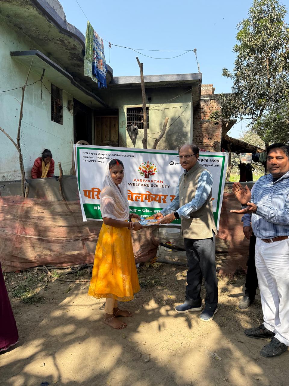 Girl Child Skill and Educational Support by Parivartan Welfare Society